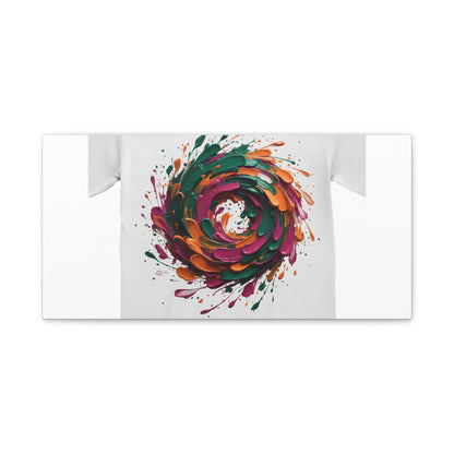 Painterly Abstract Floral Swirl Canvas | Matte Stretched Canvas