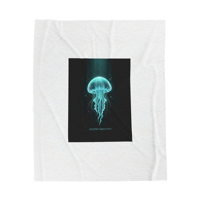 Bioluminescent Jellyfish Blanket | Neon Deep Sea Aesthetic
