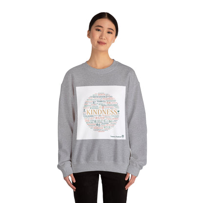 Kindness word circle Sweatshirt | Fresh-Start minimalism, reset mode apparel