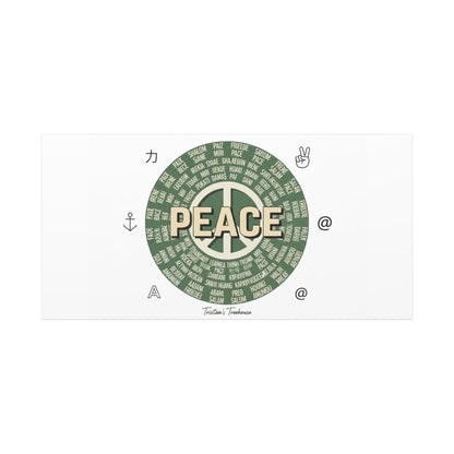 Peace doodle canvas | hand drawn sketch aesthetic, handwritten message