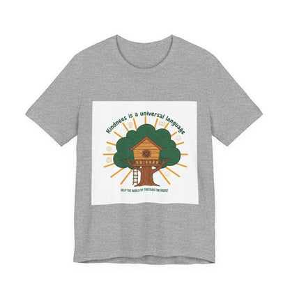 Kindness Is a Universal Language Tee | eco tee, climate humor
