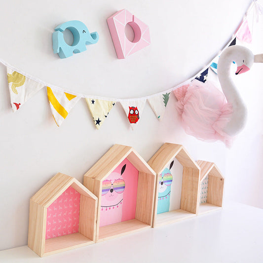 Room wall storage shelf decoration shelf