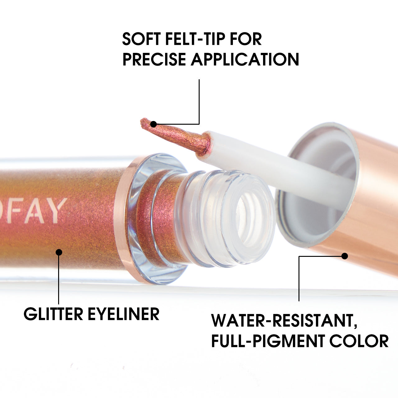 PHOFAY Liquid Glitter Eyeliner Set 8 Colors