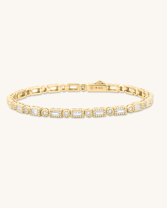 Baguette Cut Tennis Bracelet