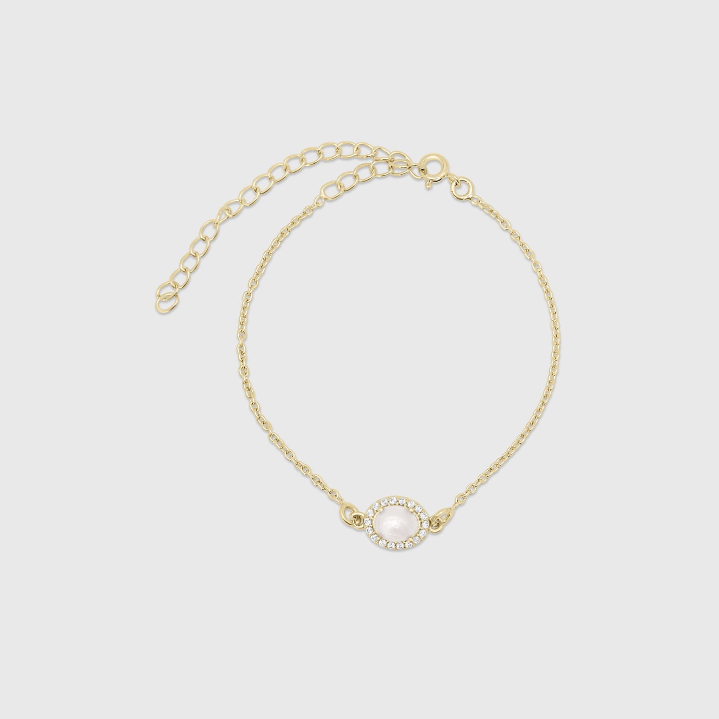 Oval Halo Bracelet