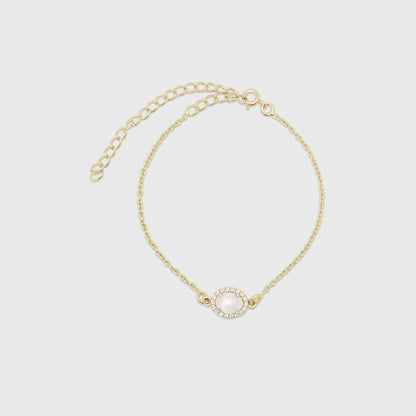 Oval Halo Bracelet