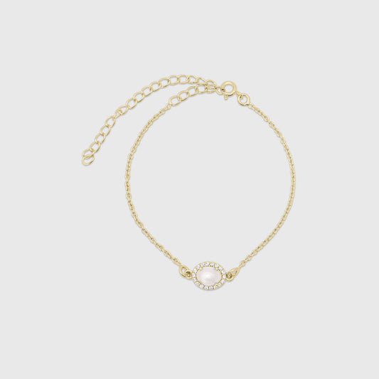 Oval Halo Bracelet