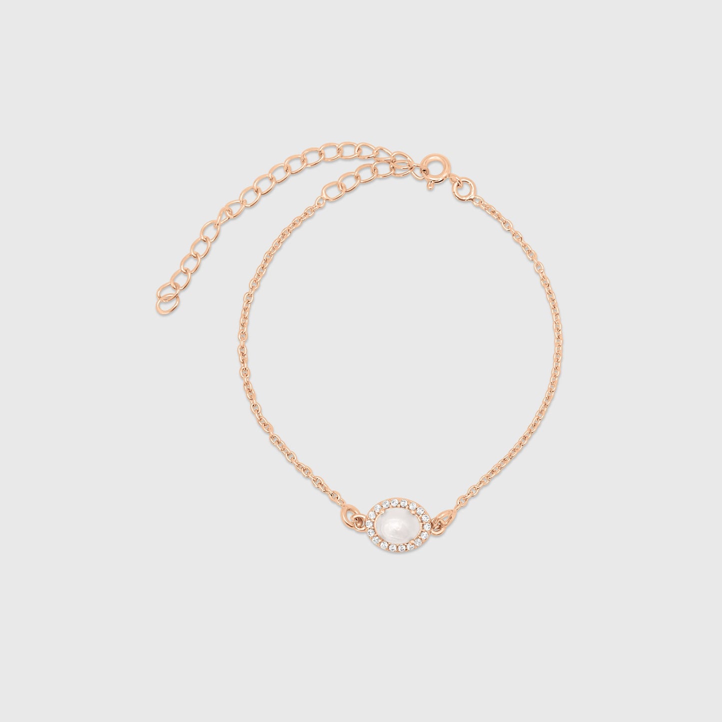 Oval Halo Bracelet