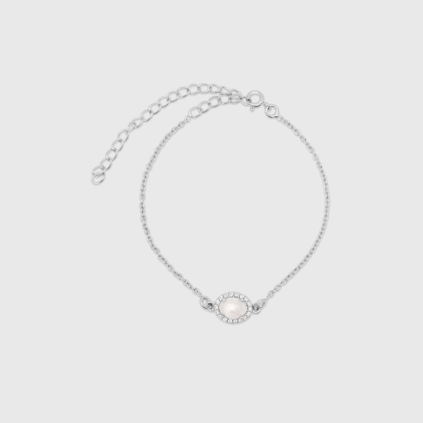 Oval Halo Bracelet