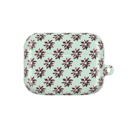 Pink Princess Philodendron Pattern AirPod Case