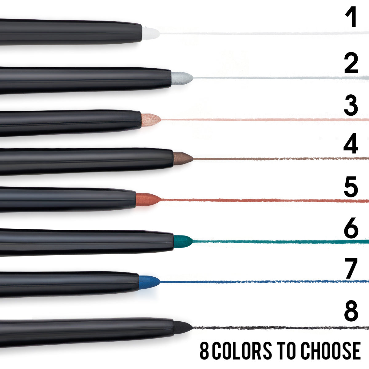 PHOFAY Waterproof Colorful Eyeliner Set 8 pcs.