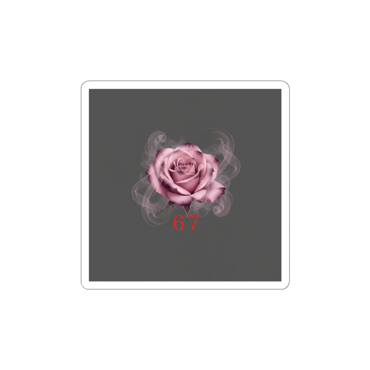 Moon Rose Kiss-Cut Stickers | Romantic Gothic Lite, soft goth floral