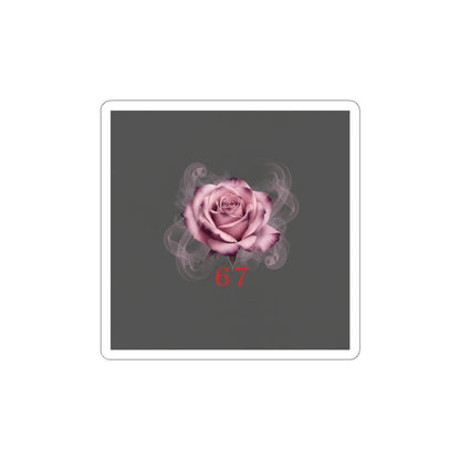 Moon Rose Kiss-Cut Stickers | Romantic Gothic Lite, soft goth floral