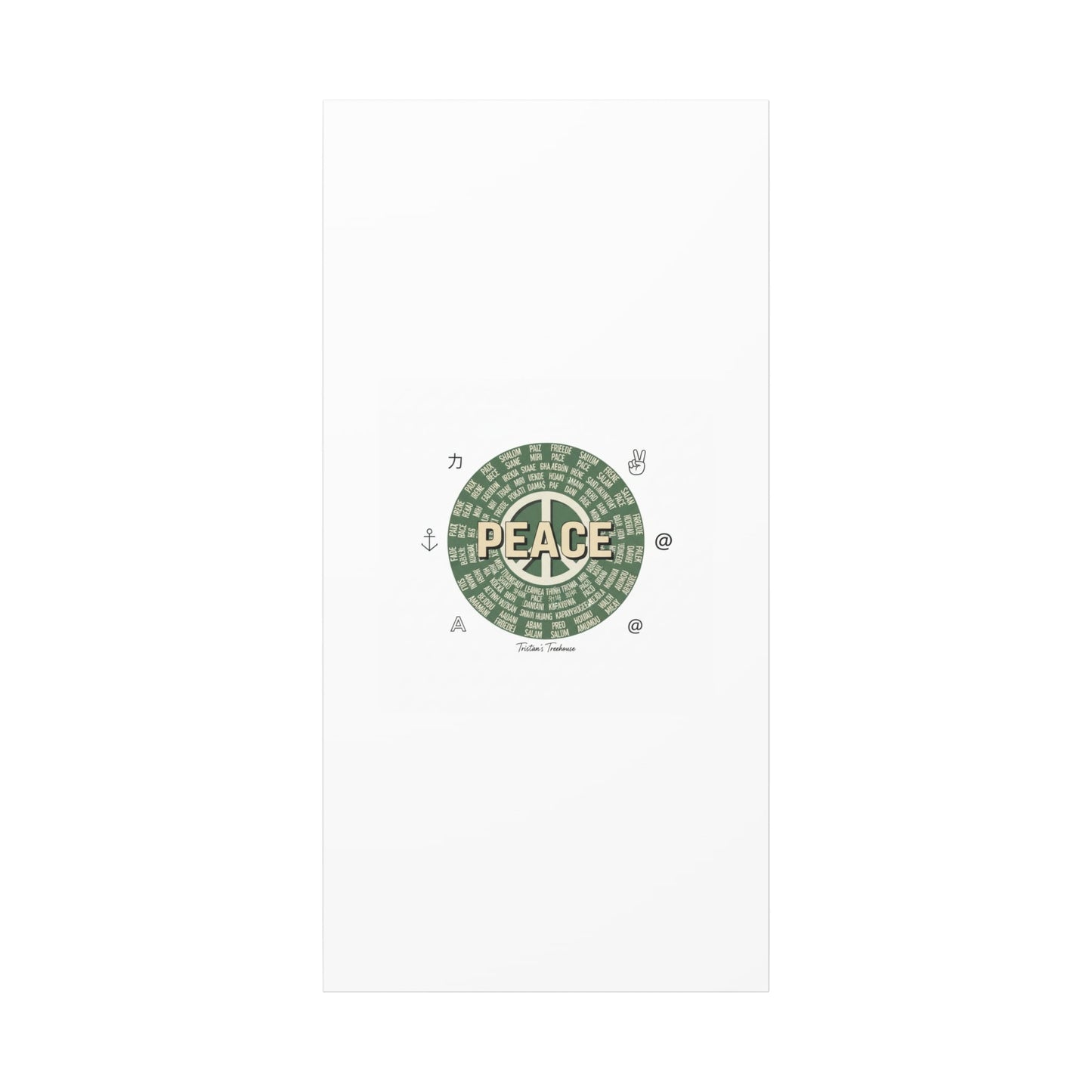Peace doodle canvas | hand drawn sketch aesthetic, handwritten message