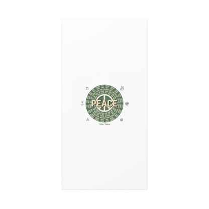Peace doodle canvas | hand drawn sketch aesthetic, handwritten message