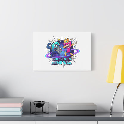 Six Seven Meme War Canvas | Legendary Internet Battle Art, Viral Culture Wall Decor