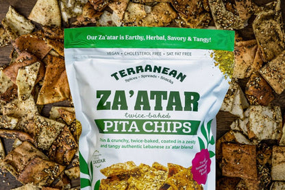 24 Pack Pita Chip Variety (8 Za'atar Pita Chips, 8 Spicy Za'atar Pita Chips, 8 Sea Salt Pita Chips)