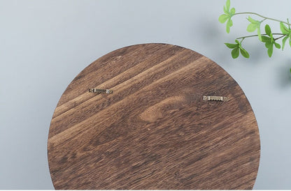 Wooden Round Moon Shelf - 3-Tier Circular Crescent Phase Floating Wall Rack