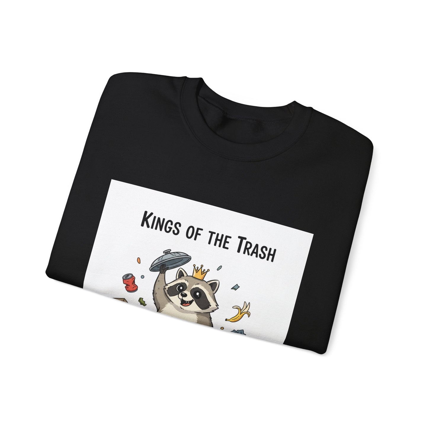 Kings of the Trash Raccoon Sweatshirt | trash panda, raccoon doodle
