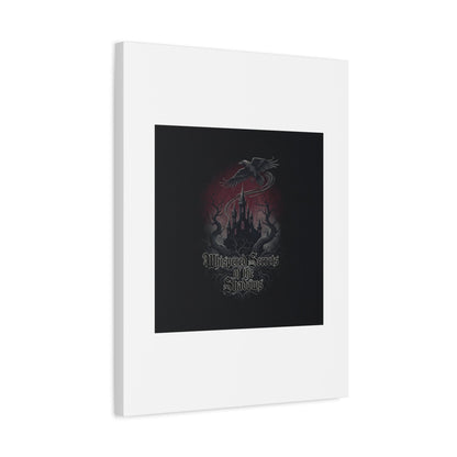 Whispered Secrets of the Shadows Castle Wall Art, Matte Canvas | Gothic Medieval Decor