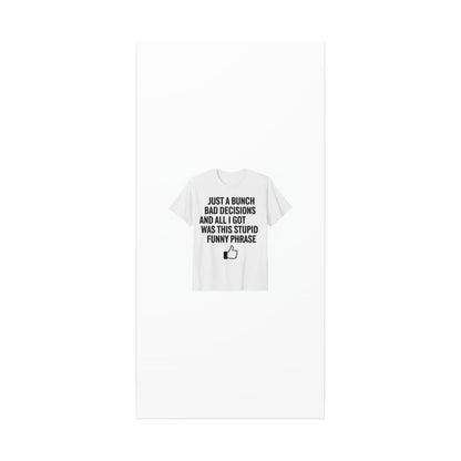 self-deprecating quote Canvas | sarcastic introvert wall art, anxiety humor