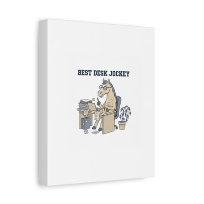 Best Desk Jockey Canvas, Workhorse Office Art | Corporate Burnout Parody