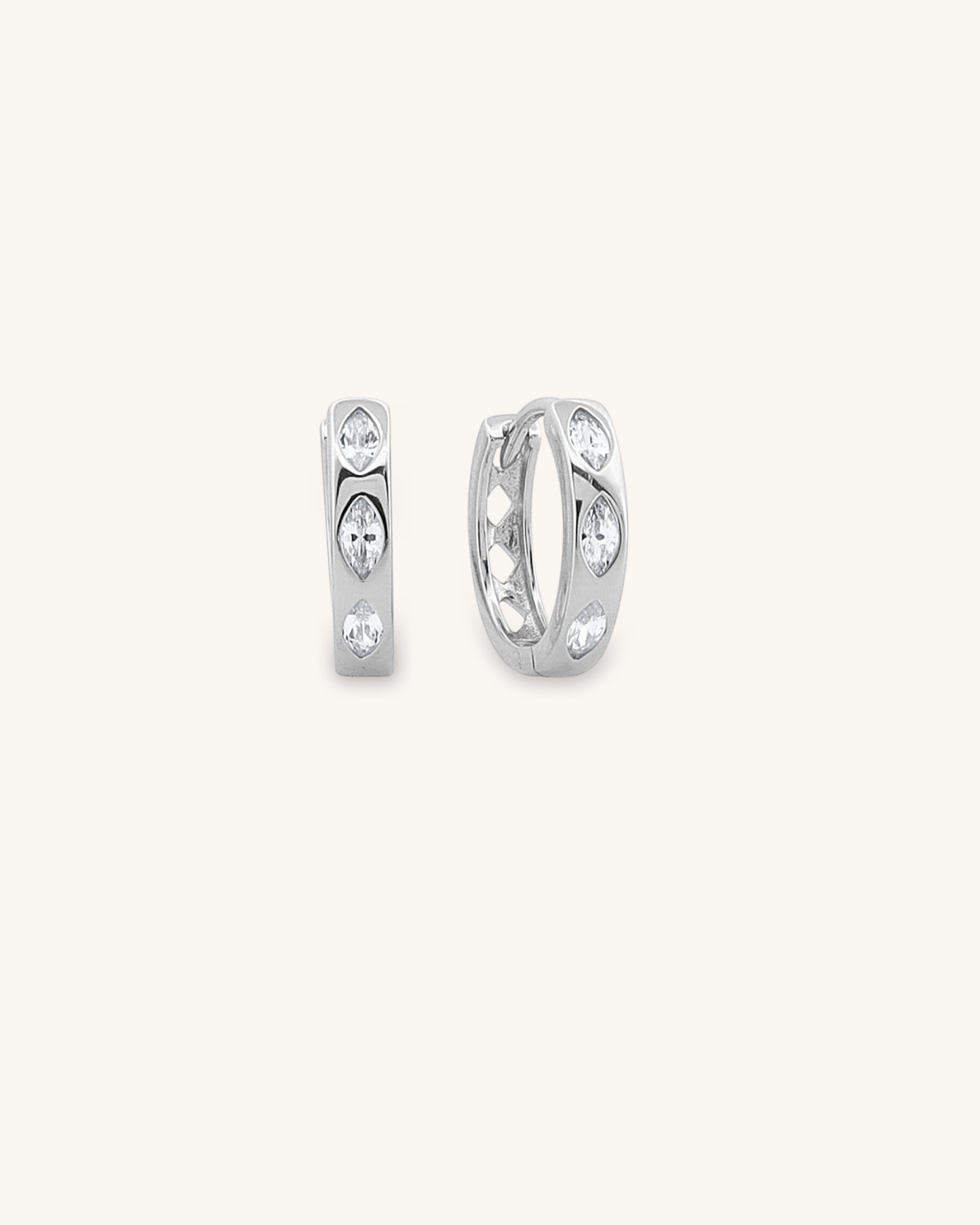Marquise Cut Hoops