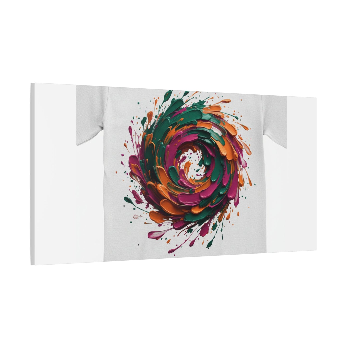 Painterly Abstract Floral Swirl Canvas | Matte Stretched Canvas