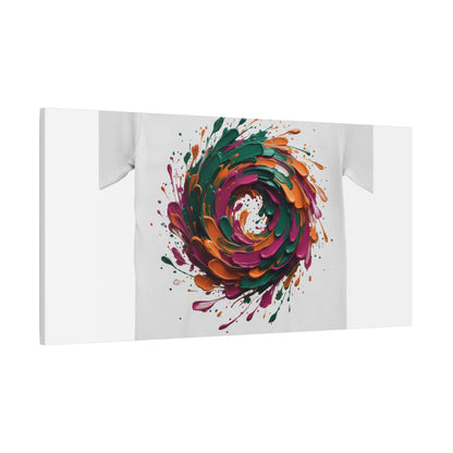 Painterly Abstract Floral Swirl Canvas | Matte Stretched Canvas