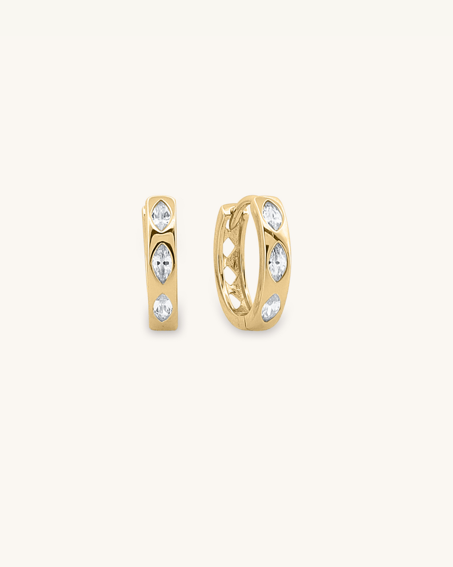 Marquise Cut Hoops