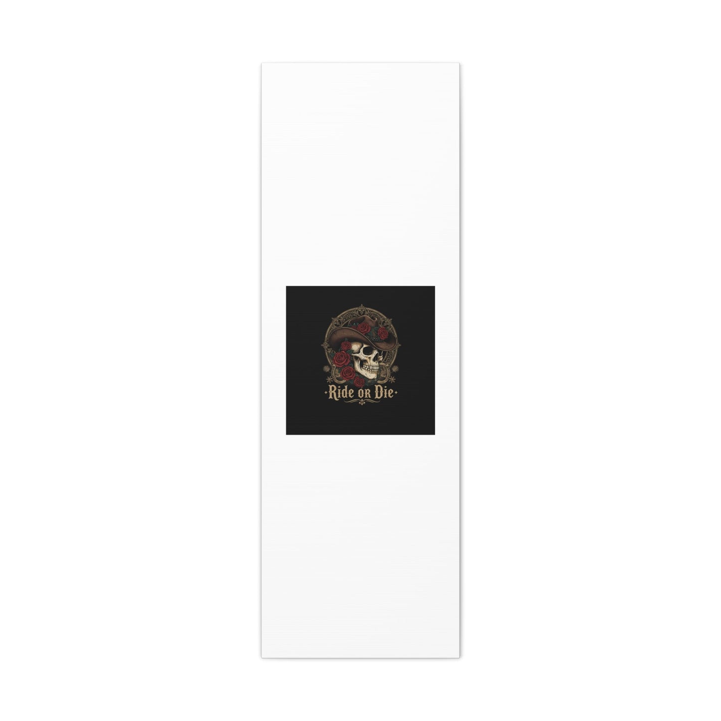 Ride or Die Skull Canvas | Western Skull Art, Gothic Americana