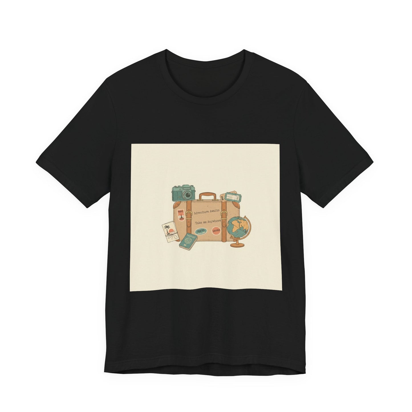 Vintage Travel Postcard tee | passport stamp, wanderlust design