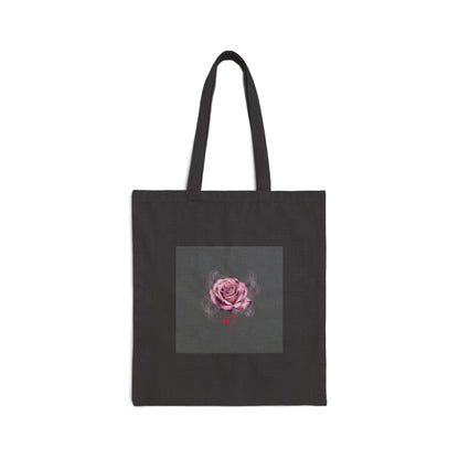 Moon Rose Tote, Romantic Gothic Lite canvas tote
