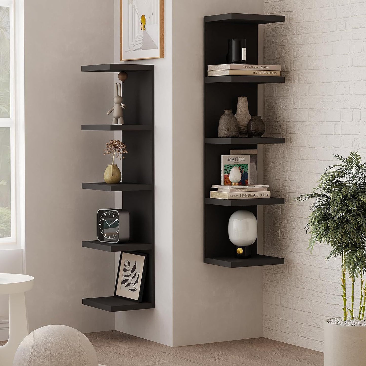 Wall-mounted Display Partition Floating Shelf Living Room And Bedroom Wall Bookshelf