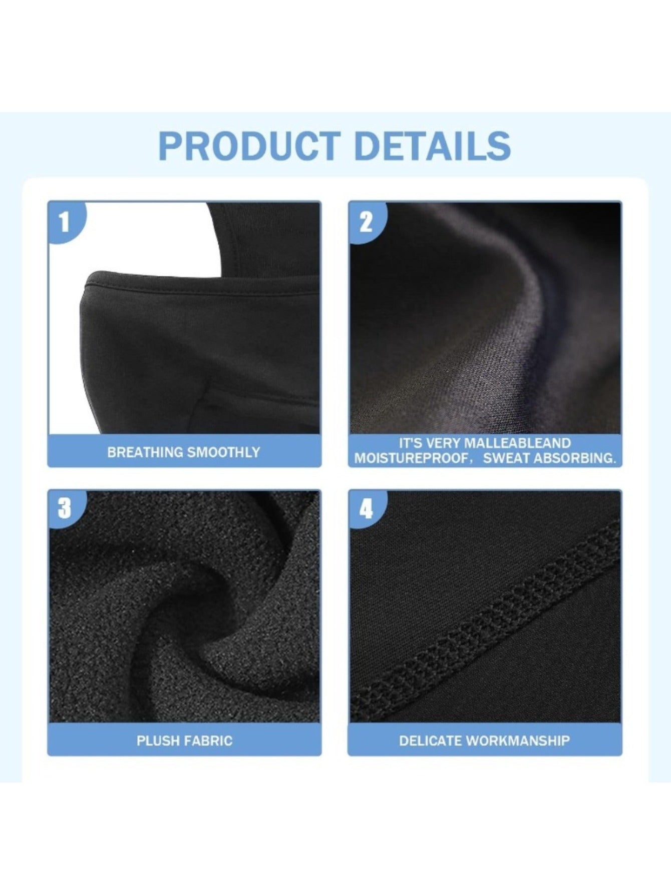 Extreme cold windproof breathable face mask and scarf w/ adjustable drawstring