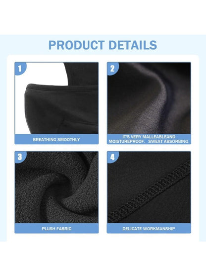 Extreme cold windproof breathable face mask and scarf w/ adjustable drawstring