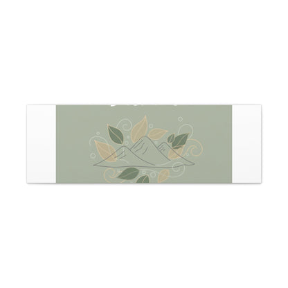 Breathe Mountain Line Canvas | Nature Symbols, Minimal Forest Wall Art