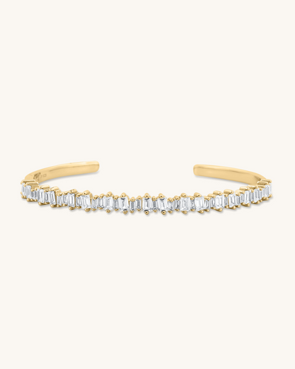 Baguette Cut Bangle Bracelet