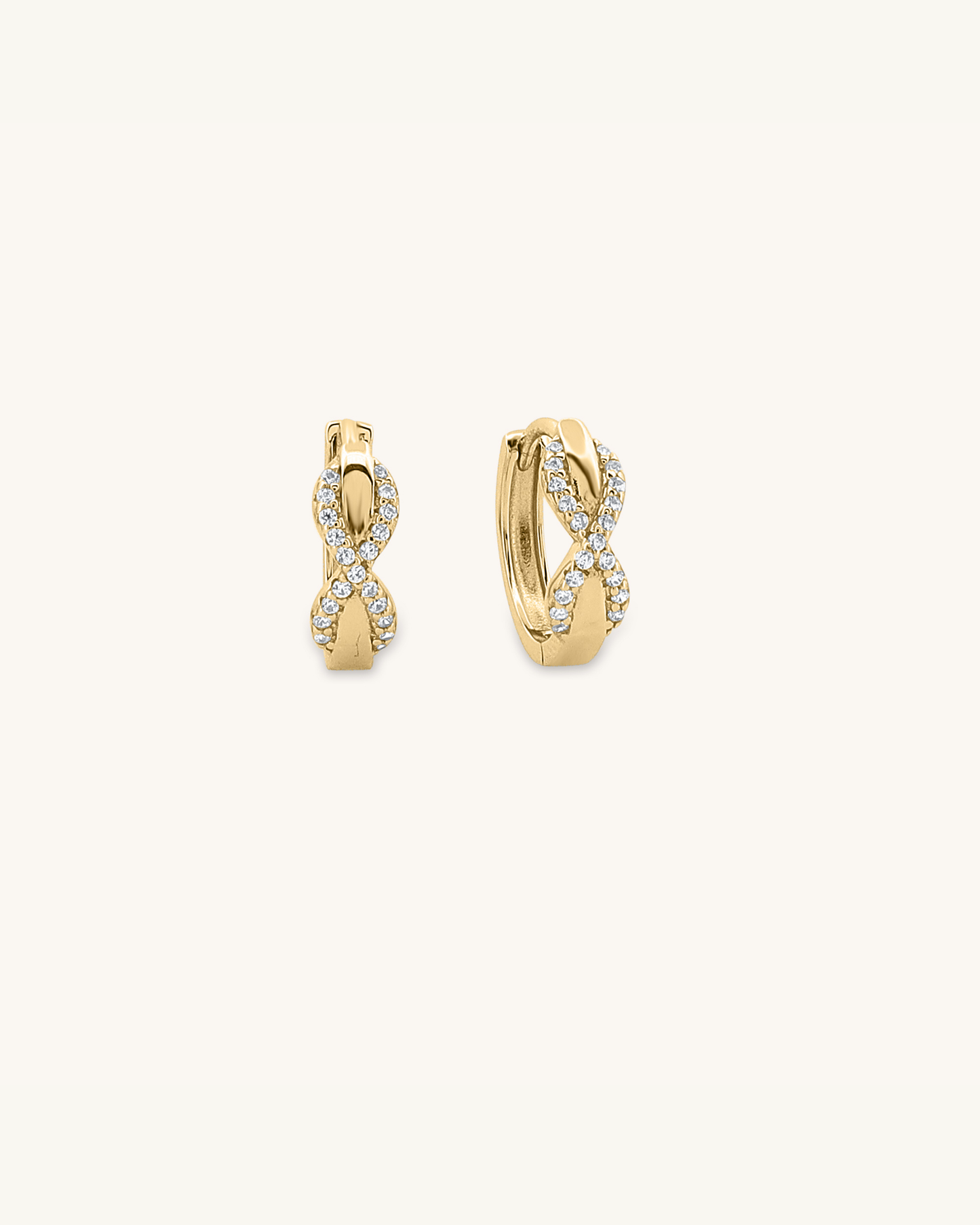 Infinity Huggie Hoops