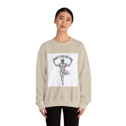 Loud Self-Care Metal Font Crewneck | gothic wellness quote, edgy self-care merch