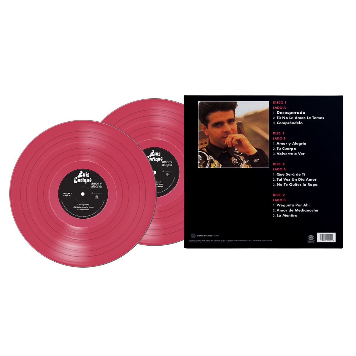 Luis Enrique - Amor Y Alegria Magenta Vinyl 2LP