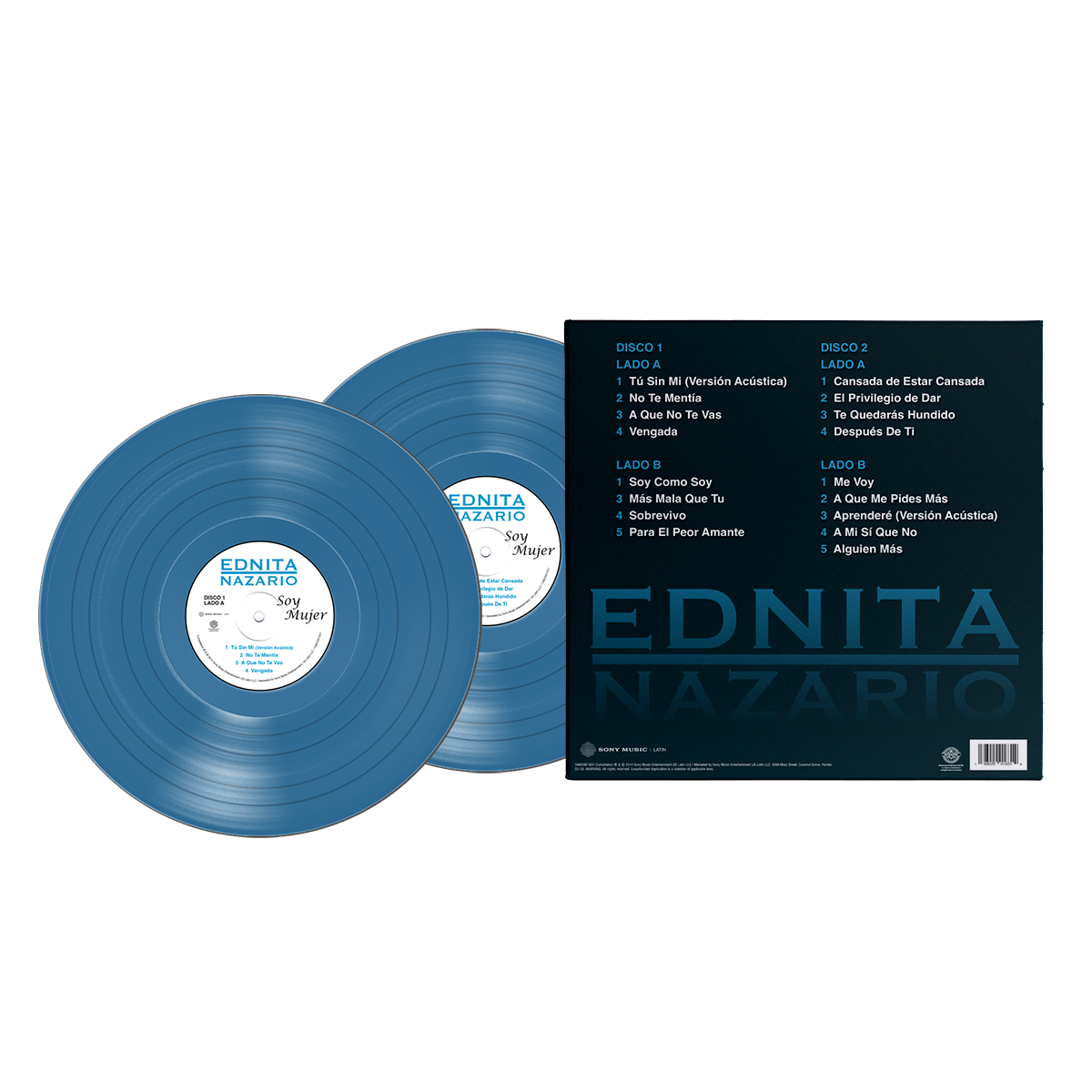 Ednita Nazario - Soy Mujer Aqua Vinyl 2LP