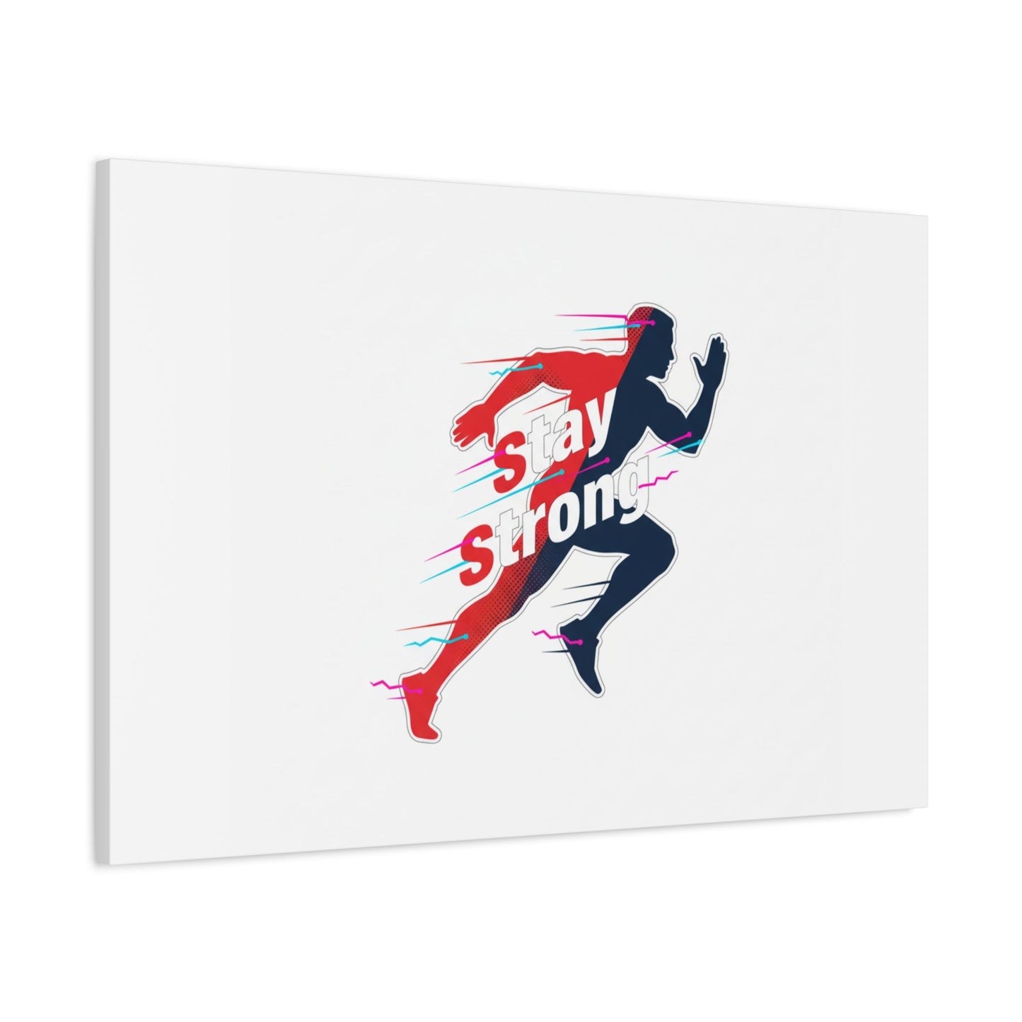 Stay Strong Runner Canvas | Fitness Motivation, Gym Wall Art