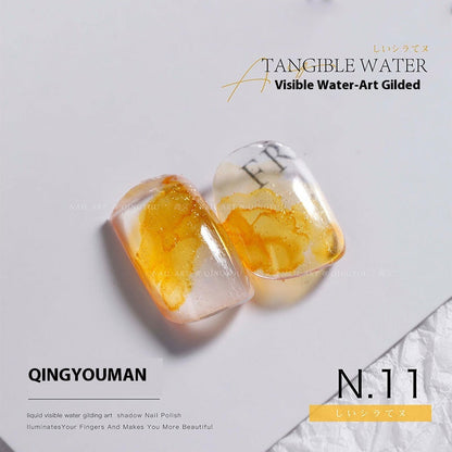 Quick-drying Nail Art Watercolor Shading Fluid Pearlescent Gradient Ink White Gilding Smoke