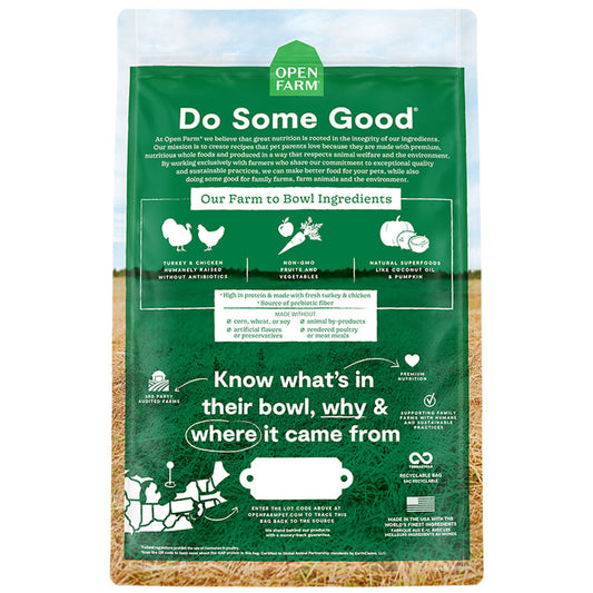 Open Farm Grain Free Turkey & Chicken Dry Dog Food