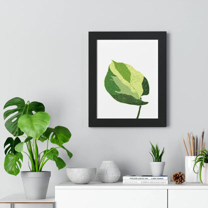 Manjula Pothos Illustrated Framed Print – Botanical Wall Art