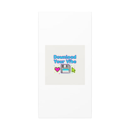 Download Your Vibe Canvas | Y2K Retro Tech, Pixel Floppy Disk Poster