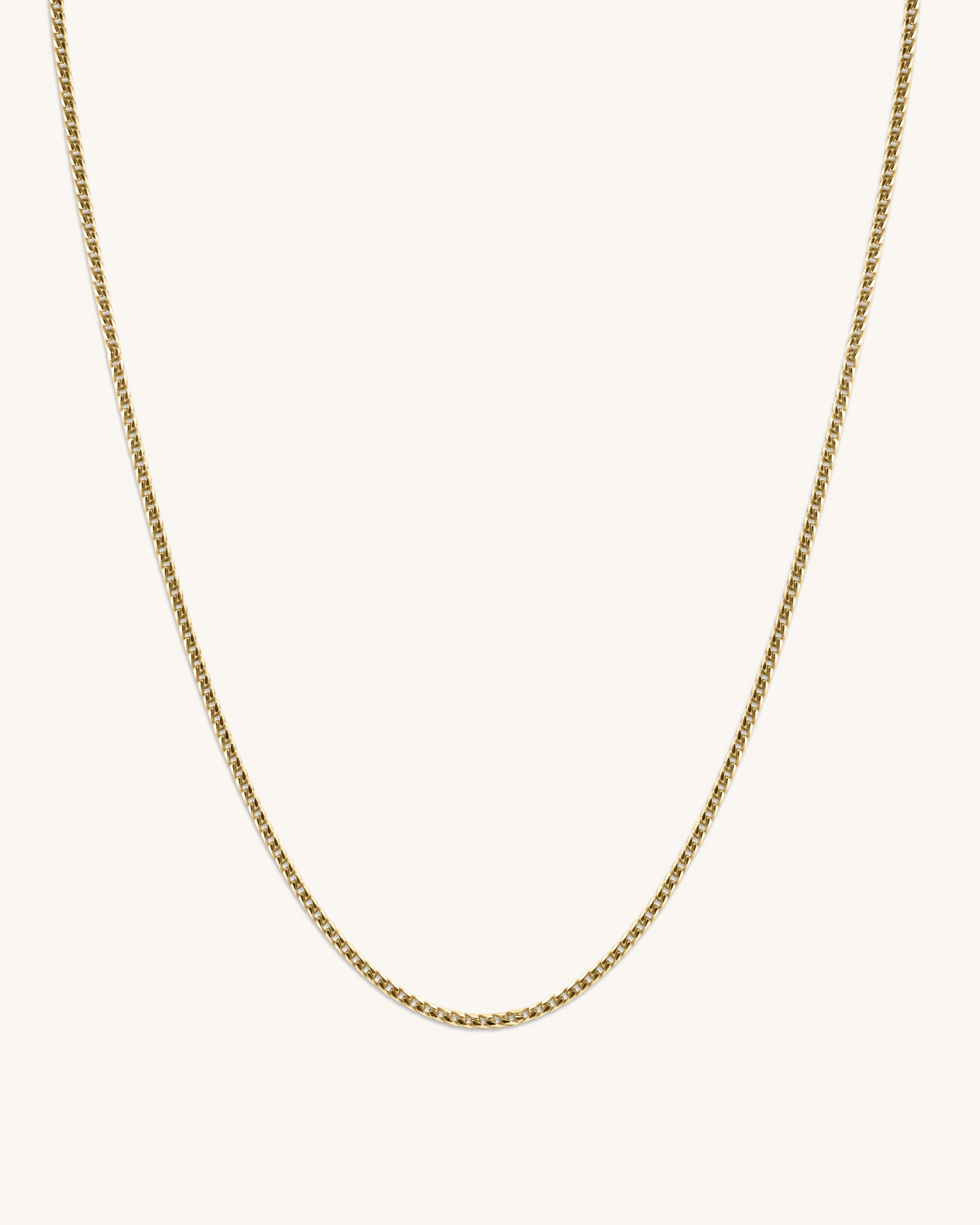 14K Gold 2.8mm Light Gourmette Chain