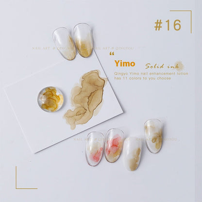 Quick-drying Nail Art Watercolor Shading Fluid Pearlescent Gradient Ink White Gilding Smoke