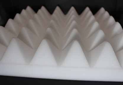 White Acoustic Foam Panels - 12x12x2.5"